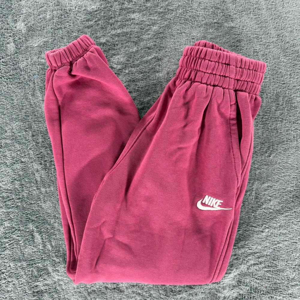 Nike Sportswear Club Fleece Joggers XS Sweet Beet Pink Sweatpants Futura Logo
